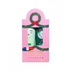 Inuwet duo baumes  lvres parfums star sequins pomme & cerise 2 x 3, 5 g - coffret 2 produits