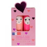 Inuwet duo baumes � l�vres parfum�s vanille coco & cerise 2 x 3, 5 g - coffret 2 produits