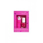 Inuwet mini coffret baume  lvres 3, 5 g cerise + vernis parfum  l'eau 5 ml fraise - coffret 2 produits ...
