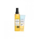 Lierac sunissime l'huile soyeuse solaire corps spf30 150 ml + la gel�e fra�che apr�s - soleil corps 75 ...