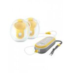 Medela hands free tire - lait lectrique double freestyle 21mm / 24mm - bote 1 tire lait