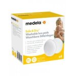 Medela safe & dry 4 coussinets d'allaitement lavables - boîte 4 coussinets Medela safe & dry 4 coussinets d'allaitement lavables - boîte 4 coussinets