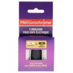 Mercurochrome recharges r�pe �lectrique grains exfoliants lot de 3 recharges - bo�te 3 rouleaux