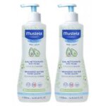 Mustela eau nettoyante sans rin�age � l'avocat lot de 2 x 500 ml - lot 2 x 500 ml