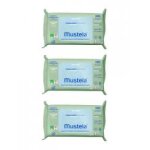 Mustela lingettes nettoyantes compostables avec parfum lot de 3 x 60 lingettes - lot 3 x 60 lingettes ...