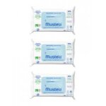 Mustela lingettes nettoyantes compostables sans parfum lot de 3 x 60 lingettes - lot 3 x 60 lingettes ...