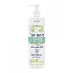 Natessance gel d'aloe vera pur jus quitable bio 400 ml - flacon - pompe 400 ml