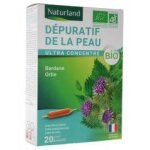 Naturland d�puratif de la peau bio 20 ampoules buvables de 10 ml - bo�te 20 ampoules de 10 ml