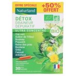 Naturland d�tox draineur d�puratif ultra concentr� bio 20 ampoules + 10 offertes - bo�te 30 ampoules ...