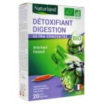 Naturland détoxifiant digestion bio 20 ampoules buvables de 10 ml - boîte 20 ampoules de 10 ml Naturland détoxifiant digestion bio 20 ampoules buvables de 10 ml - boîte 20 ampoules de 10 ml