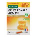 Naturland gele royale 2500 mg bio 20 ampoules + 10 ampoules offertes - bote 20 + 10 ampoules de 10 ...