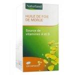 Naturland huile de foie de morue 220 capsules - flacon 220 capsules