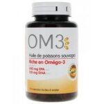 Om3 huile de poissons sauvages 120 capsules - bote 120 capsules