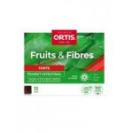 Ortis fruits & fibres forte transit intestinal 12 cubes � m�cher - bo�te 12 cubes