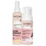 Patyka clean huile dmaquillante clair bio 150 ml + mousse nettoyante dtox bio 150 ml offre spciale ...