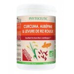 Phytoceutic curcuma aubpine et levure de riz rouge bio 60 comprims - pot 60 comprims