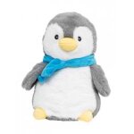 Plic care peluche chaud / froid flocon le pingouin - carton 1 bouillotte