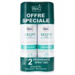 Roc keops déodorant spray sec lot de 2 x 150 ml - lot 2 x 150 ml Roc keops déodorant spray sec lot de 2 x 150 ml - lot 2 x 150 ml