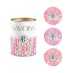 Roger & gallet assortiment 3 savons 100 g - rose, feuille de th, rose th - bote 3 x 100 g