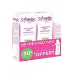 Saforelle soin lavant doux lot de 2 x 500 ml + soin lavant doux 100 ml offert - lot 2 x 500 ml + 100 ...