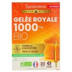 Santarome ruche royale gele royale 1000 mg bio 20 ampoules - bote 20 ampoules de 10 ml