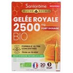 Santarome ruche royale gele royale 2500 mg bio 20 ampoules - bote 20 ampoules de 10 ml