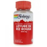 Solaray levure de riz rouge 600 mg 45 capsules vgtales - bote 45 capsules