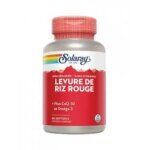 Solaray levure de riz rouge plus coq - 10 et omga 3 60 glules - bote 60 softgels