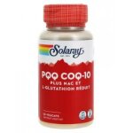 Solaray pqq coq - 10 + nac et l - glutathion r�duit 30 capsules v�g�tales - pot 30 capsules
