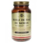 Solgar huile de foie de morue 250 capsules - flacon 250 capsules Solgar huile de foie de morue 250 capsules - flacon 250 capsules