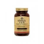Solgar omega 3 - 6 - 9 poisson, lin, bourrache 60 glules - flacon 60 glules