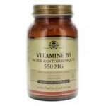Solgar vitamine b5 (acide pantothnique) 550 mg 50 glules vgtales - pot 50 glules vgtales