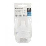 Suavinex 2 ttines symtriques sx pro dbit lent 0 mois et + - blister 2 ttines
