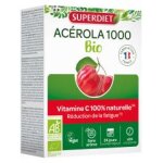 Superdiet acérola 1000 bio 24 comprimés sécables à croquer - boîte 2 tubes de 12 comprimés Superdiet acérola 1000 bio 24 comprimés sécables à croquer - boîte 2 tubes de 12 comprimés