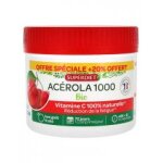 Superdiet acérola 1000 bio 60 comprimés sécables à croquer + 12 comprimés offerts - pot 72 comprimés Superdiet acérola 1000 bio 60 comprimés sécables à croquer + 12 comprimés offerts - pot 72 comprimés
