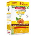 Superdiet gele royale 1500 mg miel pollen bio 20 ampoules + 10 ampoules offertes - bote 30 ampoules ...