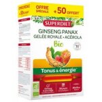 Superdiet ginseng gele royale acrola booster d'nergie bio 20 ampoules + 10 ampoules offertes - bote ...