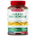 Superdiet huile de foie de morue 120 capsules - pot 120 capsules de 325 mg Superdiet huile de foie de morue 120 capsules - pot 120 capsules de 325 mg
