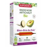 Superdiet radis noir artichaut bien - tre du foie bio 20 ampoules - bote 20 ampoules de 10 ml