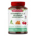 Superdiet vitamines a, c, e & slnium 150 glules - pot 150 glules