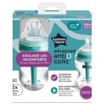 Tommee tippee advanced anti + colic 2 biberons 0 mois et + 260 ml - coffret 2 biberons de 260 ml