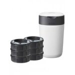 Tommee tippee poubelle  couches twist & click + 6 recharges - carton 1 poubelle + 6 recharges