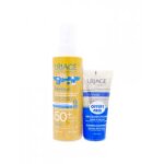 Uriage barisun spray enfant hydratant trs haute protection spf50 + 200 ml + xmose huile lavante apaisante ...