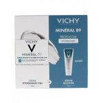 Vichy minral 89 crme boost d'hydratation 72h 50 ml + booster quotidien fortifiant et repulpant 10 ml ...