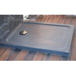 Livingroc receveur de douche bac en pierre 100x80 granit mercurion