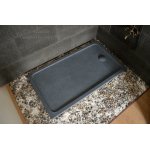Livingroc receveur de douche en pierre a l'italienne 160x90 granit gris quasar