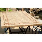 Livingroc table de jardin mosaa¯que marbre pierre naturelle 160 - 200 - 240 toscane Livingroc table de jardin mosaa¯que marbre pierre naturelle 160 - 200 - 240 toscane
