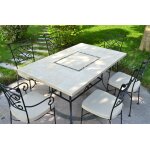 Livingroc table jardin pierre naturelle 160 - 200 - 240 mosaa¯que marbre monte carlo Livingroc table jardin pierre naturelle 160 - 200 - 240 mosaa¯que marbre monte carlo
