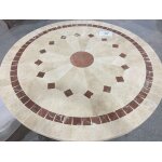 Livingroc table de jardin ronde mosaa¯que de marbre 125 - 160 alicante Livingroc table de jardin ronde mosaa¯que de marbre 125 - 160 alicante