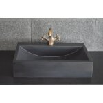 Livingroc vasque pierre naturelle granit ou basalte pegasus shadow